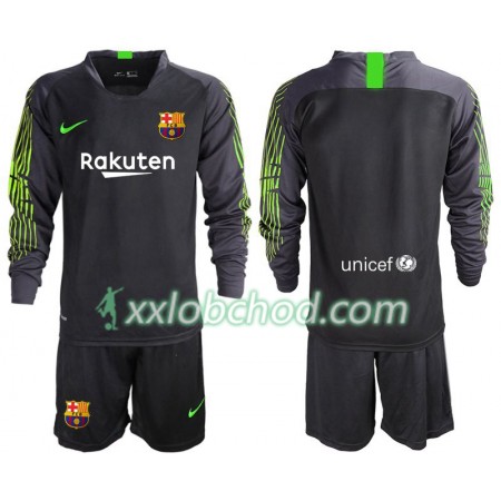 Fotbalové dresy FC Barcelona Brankářské Dětské Venkovní Dres 2019/20 Dlouhý Rukáv
